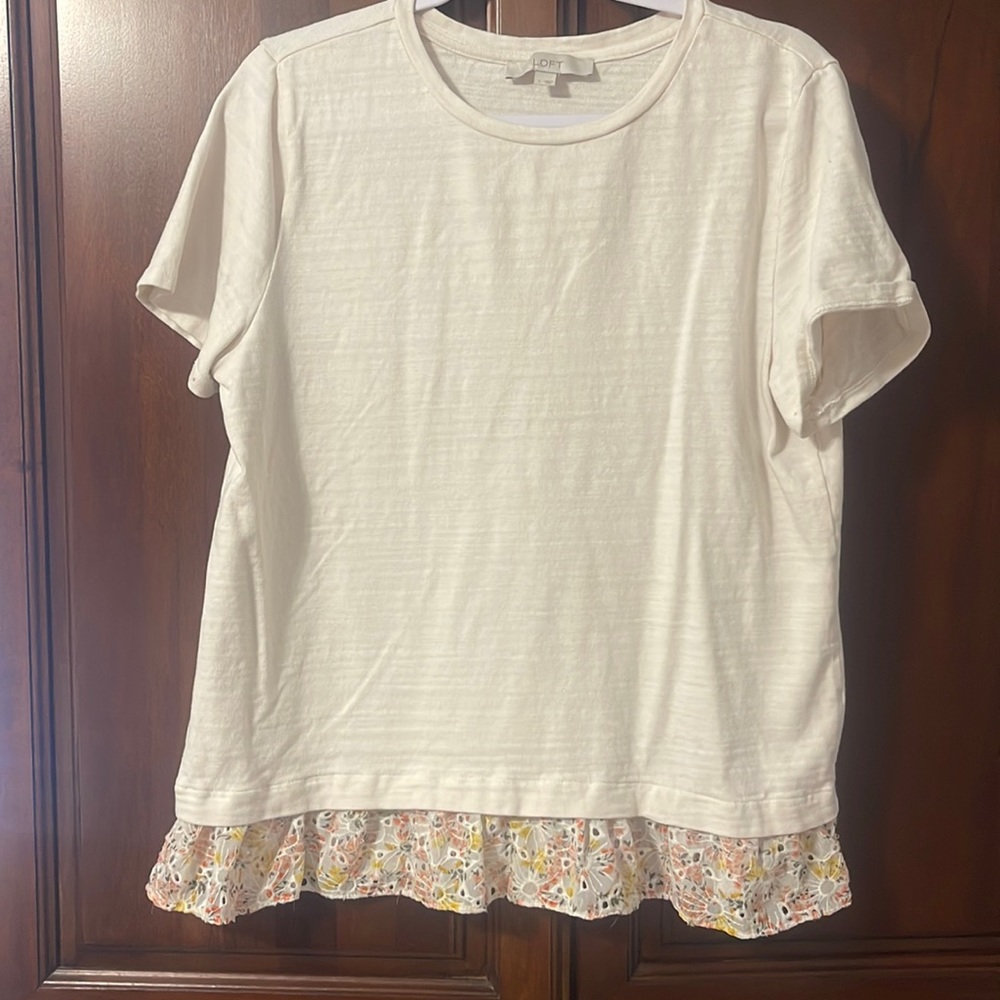 Loft sweater mixed top sz L